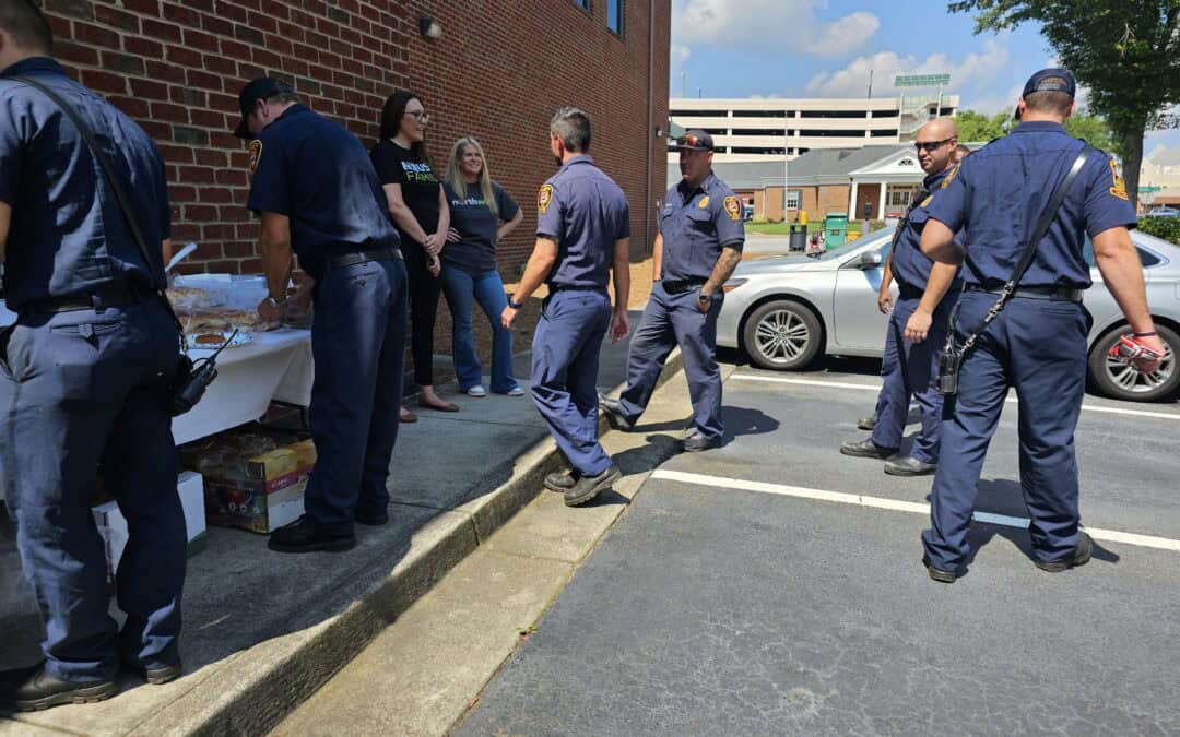 Marietta Georgia Teammates Honored First Responders with a Cookout